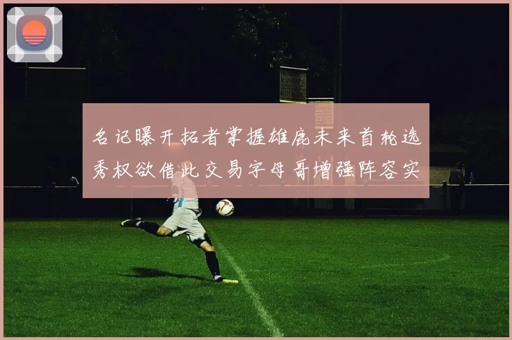 名记曝开拓者掌握雄鹿未来首轮选秀权欲借此交易字母哥增强阵容实力